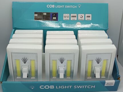 Luz led interruptor portátil adhesivo imán colgar blanco
