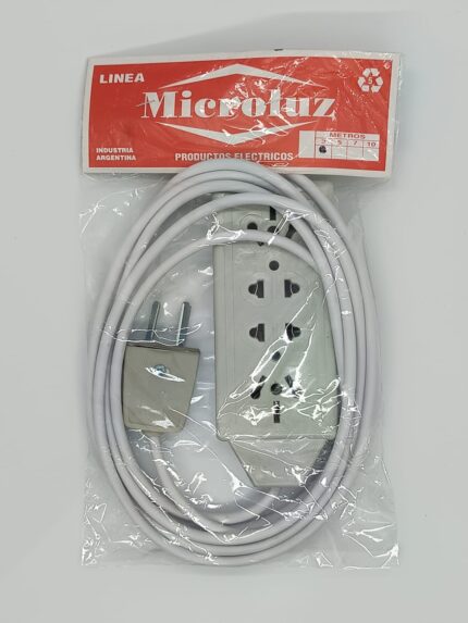 Alargue zapatilla prolongador cable 3mts 4 Tomas enchufes