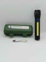 Linterna led táctica recargable de alta potencia con zoom