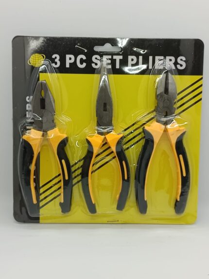 Pliers pc set 3 pinzas universa punta corte antideslizante