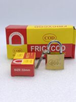 Candado cofres lockers bronceado 32mm reforzado 3 llaves