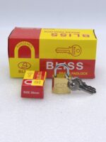 Candado cofres lockers bronceado 20mm reforzado 3 llaves