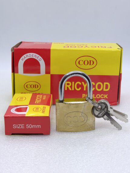 Candado cofres lockers bronceado 50mm reforzado 3 llaves