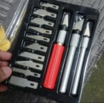 Set cutters trinchetas  bisturí 13 piezas con estuche - 图片 2