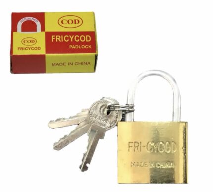 Candado cofres lockers bronceado 38mm reforzado 3 llaves