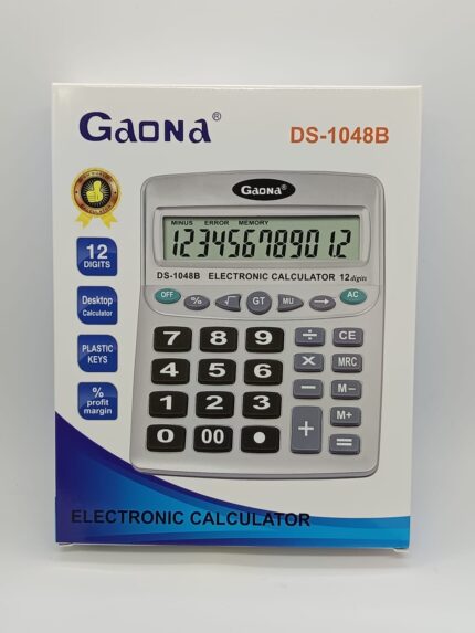 Calculadora escritorio GAONA DS-1048b pila 12 dígitos