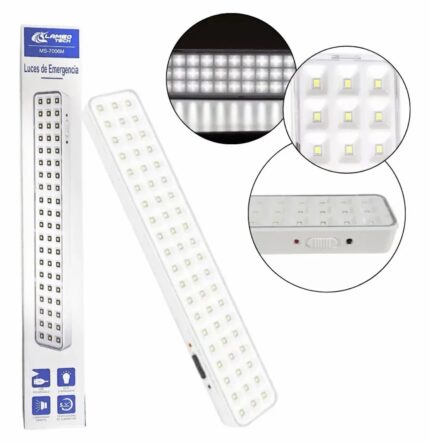 Luz de emergencia 60 led automática recargable