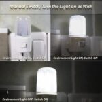 Luz de noche fria 220 velado niños lampara led blanco - 图片 2