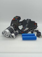 Vincha minera linterna luz recargable USB 3x cree luz