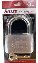 Candado acero 70mm corto doble traba de seguridad reforzada