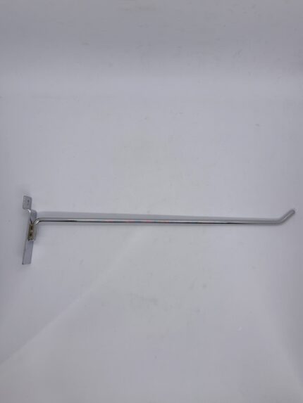 Gancho blistero cromado 30cm / panel ranurado