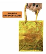 Pack X12 bolsa de regalo hologramada 34x26.5x8cm varios surtido de colores - 图片 2