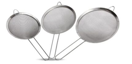 Colador cernido tamizador 24cm malla fina acero inoxidable