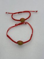 Pulsera tobillera nuez hilo rojo - 图片 3