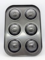 Molde Muffins  futbol X6 Galletas Cupcakes Antiadherent  Shenshu  Home negro - 图片 2