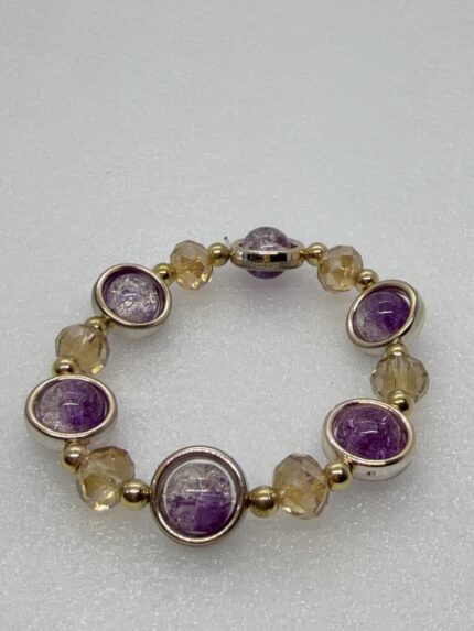 Pulsera Exploding Flower Con Cuentas De Cristal Para Mujer