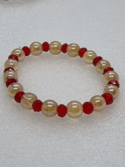 Pulsera De Cristales Con Cuentas