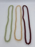 Pulsera De Piedras Estilo Artesanal Elastica Reforzada Tamaño Largo