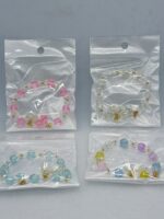 Pulsera Deluxe - Dos Flores Con Mostacillas Brillantes Multicolor 6.5 Cm - 图片 2