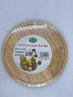 Plato de frutas madera bambú  20cm