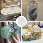 Molde  Silicona Para Resina Bandeja Ovalada Lisa - 图片 5