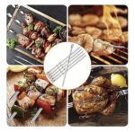 Set X6 Brochetas Pinchos Anticucho Acero Inox Parrilla Asado 58cm X 1cm - 图片 3