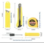 Set De Cuchillos Multiusos Con Cinta Métrica Y Destornillado - 图片 7