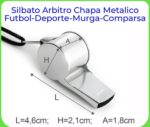 Silbato Arbitro Chapa Metalico Futbol Deporte Murga Comparsa pack X 12 - 图片 3