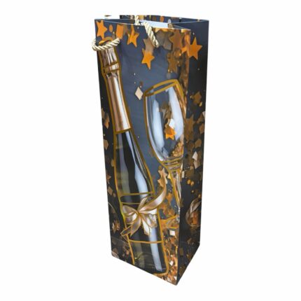 Bolsa de regalo para uno botella vino  pack X 12