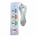 Zapatilla Inteligente 4 Tomas 2 Usb 1 Tipoc
