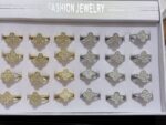 Pack X 1 anillo Trébol de cuatro hojas de color dorado y plateado - 图片 2
