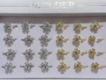 Pack X 1 anillo de Trébol de cuatro hojas Puede rotar de color dorado y plateado - 图片 2