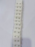 Pack X 12 pares Aros De Strass De Acero Quirúrgico color plateado - 图片 3