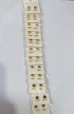 Pack X 12 Pares Aros Redondos Acero Quirúrgico Dorado Y Color Hombre Mujer（7mm） - 图片 3