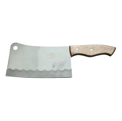 Cuchillo de Carnicero Enarium de Acero, con Mango de Madera Para Carne y Verduras