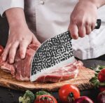 Cuchillo Hacha Hachuela Acero Carbono M/ Madera Sushi Carne - 图片 2