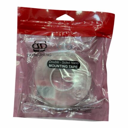 Cinta Doble Faz Nano Transparente 3m 18mm Lavable Resistente