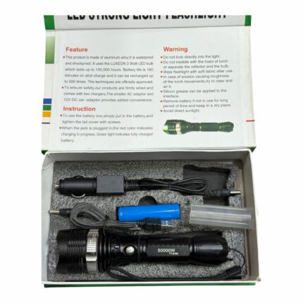 Linterna Led Para Auto 3w Recargable Usb/12v Resistente