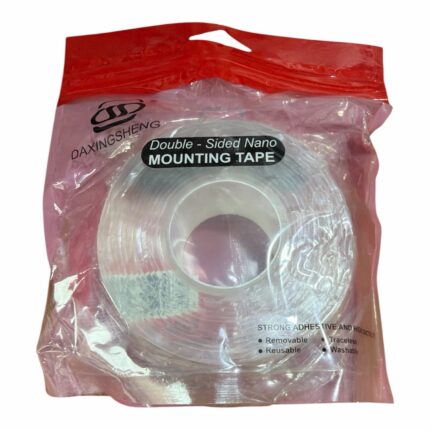 Cinta Doble Faz Nano Transparente 3m 30mm Lavable Resistente